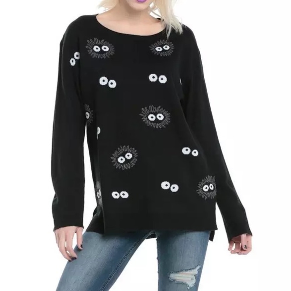 Hot Topic My Neighbor Totoro Soot Sprites Sweater Black Medium Her Universe